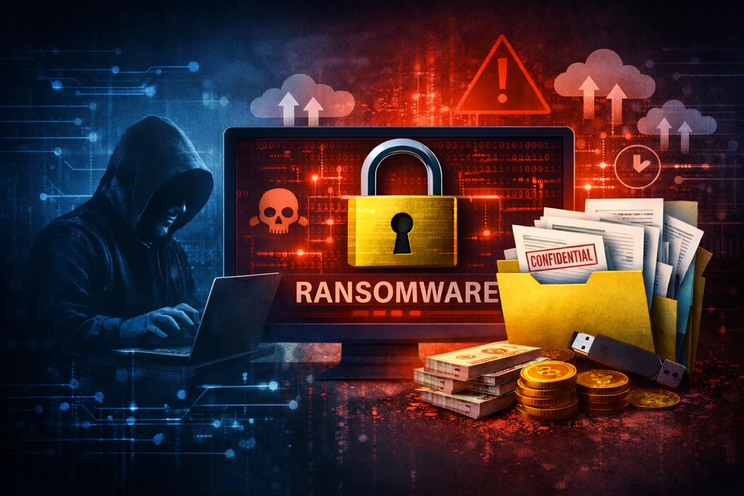 Ransomware illustration